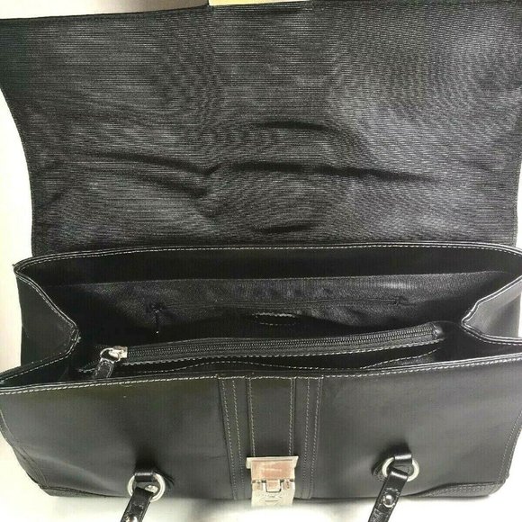 Etienne Aigner Large Black Structured Leather Bag - Picture 4 of 12